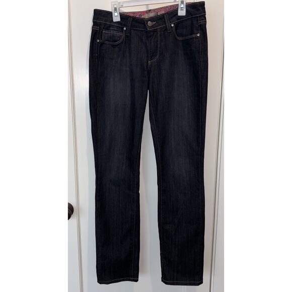 Vintage Paige Jeans Denim Womens 27 Dark Wash Blue Skyline Straight Leg - Picture 1 of 8